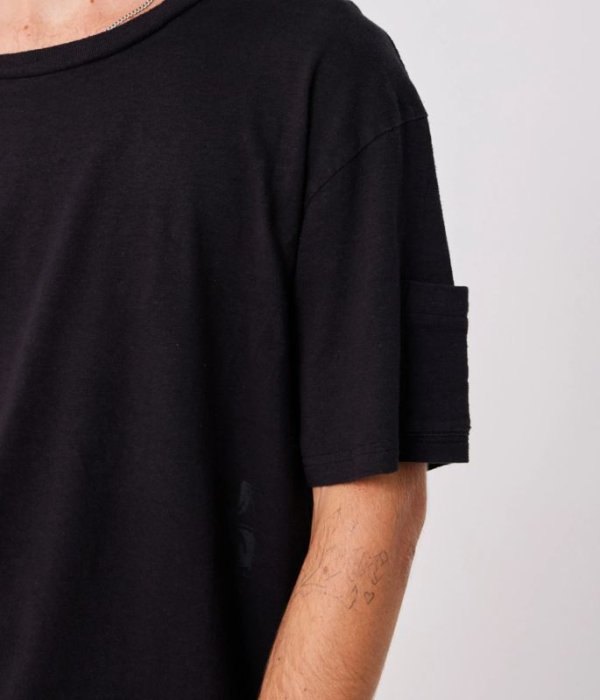 画像4: FORMER MERCHANDISE "CA HEMP T-SHIRT" - WASHED BLACK (4)