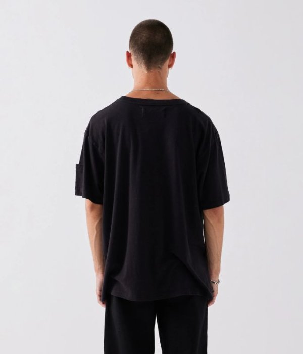 画像5: FORMER MERCHANDISE "CA HEMP T-SHIRT" - WASHED BLACK (5)
