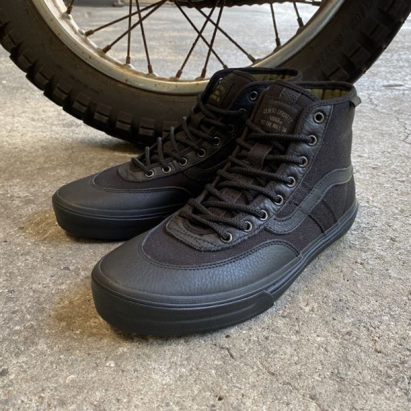 画像1: VANS "CROCKETT HIGH SHOES" - BUTTER LEATHER BLACK / BLACK ［USA企画］ (1)