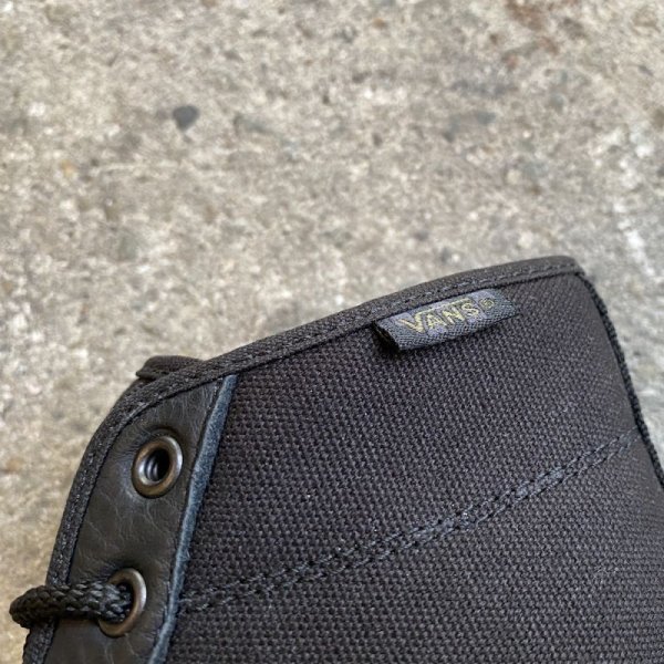 画像2: VANS "CROCKETT HIGH SHOES" - BUTTER LEATHER BLACK / BLACK ［USA企画］ (2)