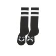 画像1: POLAR SKATE CO. "HAPPY SAD SOCKS" - BLACK (1)