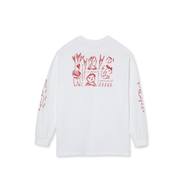 画像3: POLAR SKATE CO. "SEEN BETTER DAYS LS TEE" - WHITE  (3)