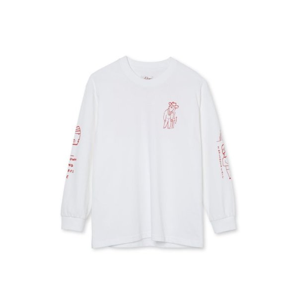 画像1: POLAR SKATE CO. "SEEN BETTER DAYS LS TEE" - WHITE  (1)