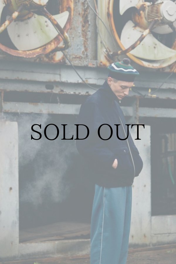 画像7: COMFORTABLE REASON "STRIPE TAM O'SHANTER HAT" - NAVY (7)