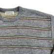 画像4: COMFORTABLE REASON " PINSTRIPE RASTA SWEATER " - GRAY (4)