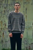 画像2: COMFORTABLE REASON " PINSTRIPE RASTA SWEATER " - GRAY (2)