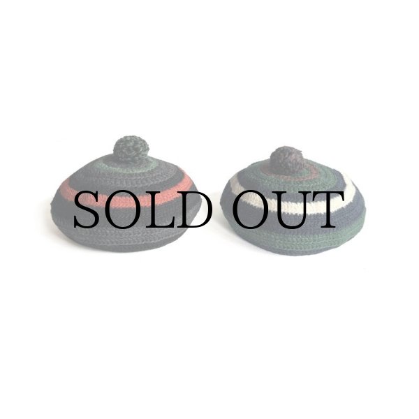 画像2: COMFORTABLE REASON "STRIPE TAM O'SHANTER HAT" - NAVY (2)