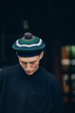 画像8: COMFORTABLE REASON "STRIPE TAM O'SHANTER HAT" - NAVY (8)