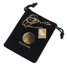 画像1: HELLRAZOR "REMEMBER YOU MUST DIE NECKLACE w/ POUCH" - 10K GOLD (1)