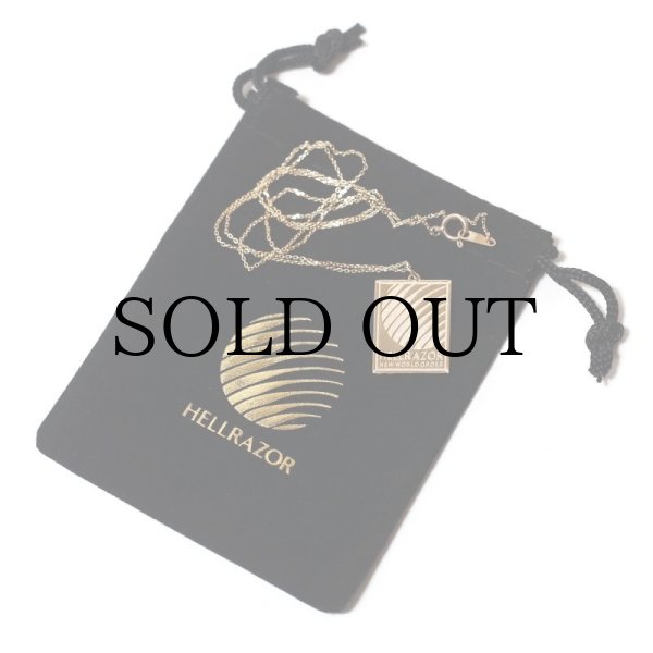 画像1: HELLRAZOR "REMEMBER YOU MUST DIE NECKLACE w/ POUCH" - 10K GOLD (1)