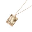 画像2: HELLRAZOR "REMEMBER YOU MUST DIE NECKLACE w/ POUCH" - 18K GOLD (2)