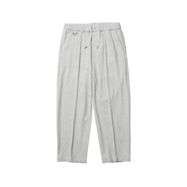 画像1: EVISEN SKATEBOARDS "WOOL PINTUCK TRACK PANTS" - OATMEAL (1)