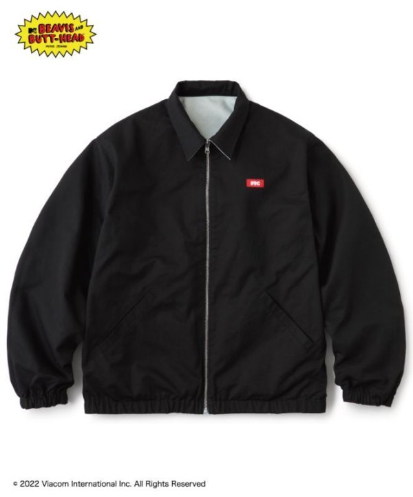 画像1: FTC x BEAVIS AND BUTT-HEAD "REVERSIBLE HARRINGTON JACKET" - BLACK (1)