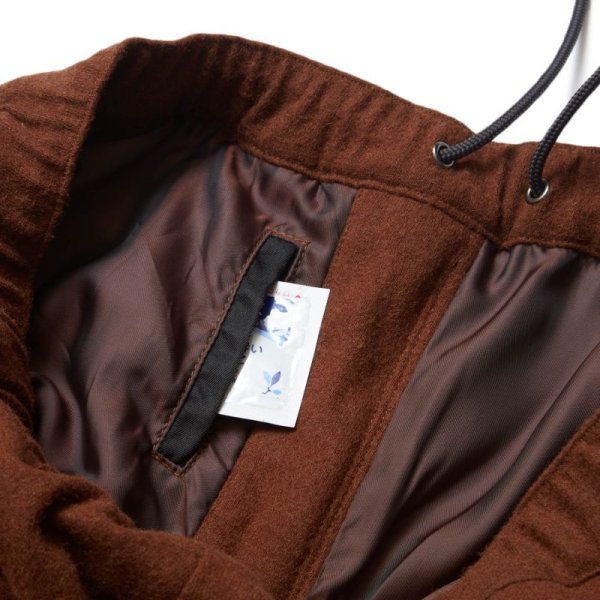 画像6: EVISEN SKATEBOARDS "WOOL PINTUCK TRACK PANTS" - OATMEAL (6)