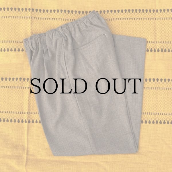 画像1: COMFORTABLE REASON "WASHABLE WOOL SLACKS" - TOP BROWN (1)