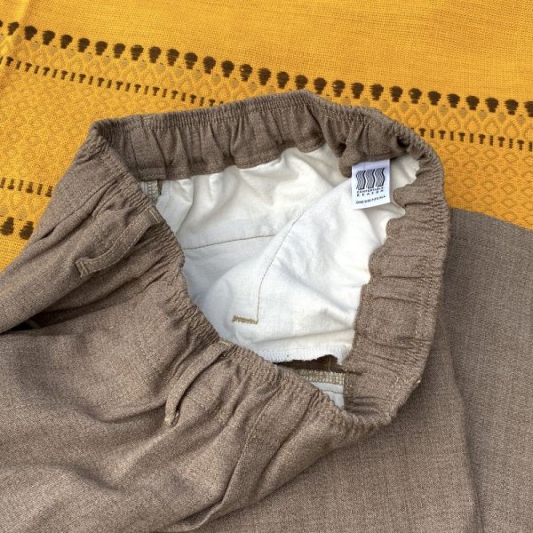 画像4: COMFORTABLE REASON "WASHABLE WOOL SLACKS" - TOP BROWN (4)