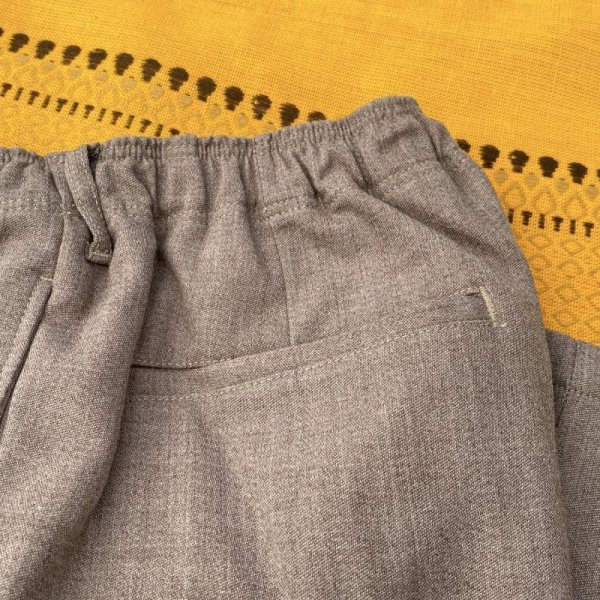 画像7: COMFORTABLE REASON "WASHABLE WOOL SLACKS" - TOP BROWN (7)
