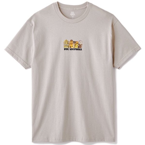 画像1: FTC "FTC x LOOPHOLE WHEELS / VICTORIAN HOUSES TEE" - SAND (1)