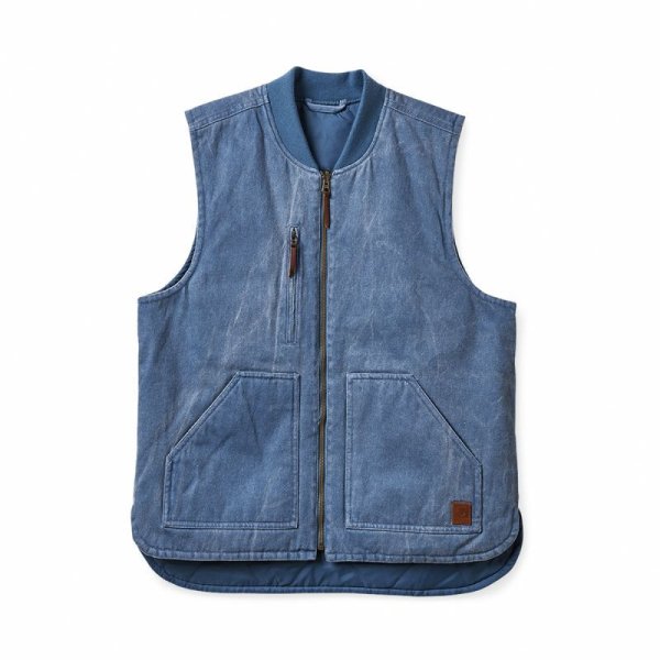 画像1: BRIXTON "ABRAHAM REV VEST" - INDIE TEAL (1)