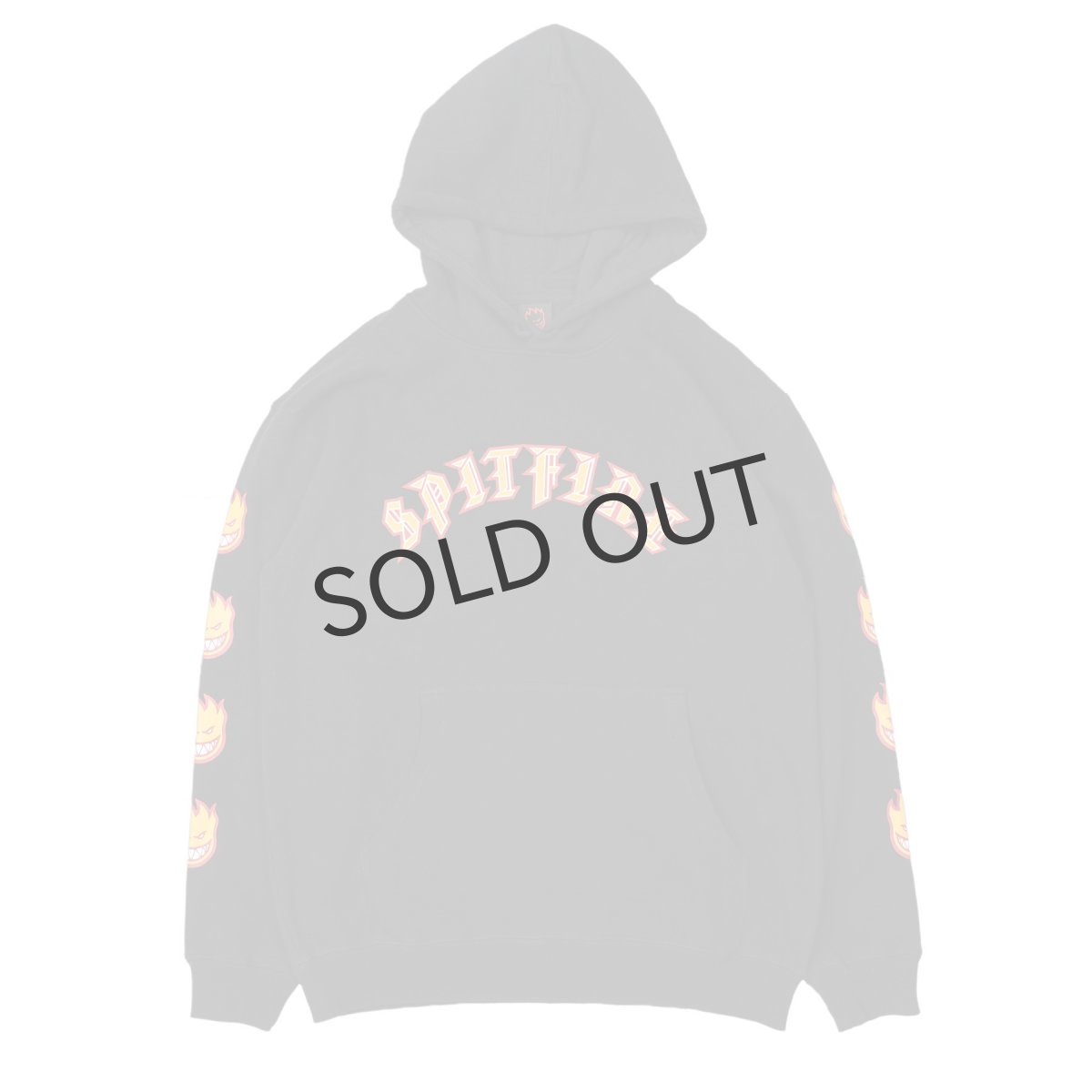 画像1: SPITFIRE WHEELS "SF HOODIE OLD E BIG HEAD" - BLACK (1)