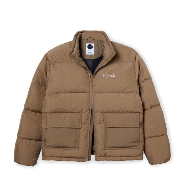 画像1: POLAR SKATE CO. "POCKET PUFFER JACKET" - ANTIQUE GOLD (1)