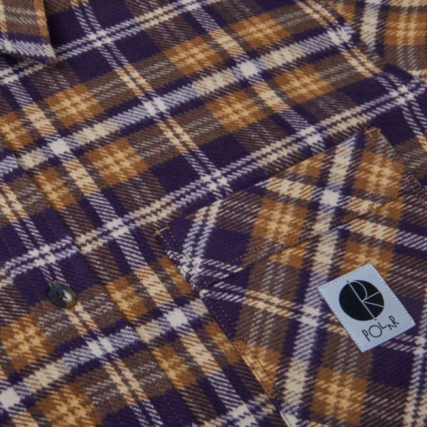 画像3: POLAR SKATE CO. "FLANNEL SHIRT" - PLUM (3)