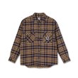 画像1: POLAR SKATE CO. "FLANNEL SHIRT" - PLUM (1)
