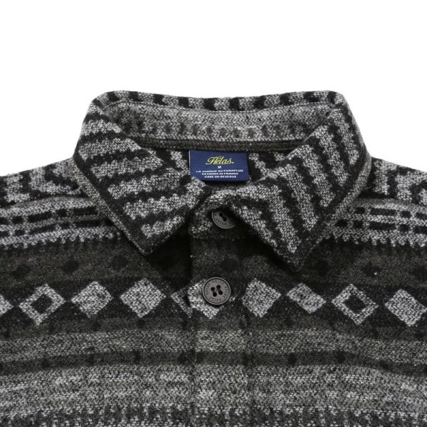 画像3: HELAS "JOSHUA LS OVER SHIRT" - BLACK/GREY (3)