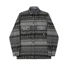 画像1: HELAS "JOSHUA LS OVER SHIRT" - BLACK/GREY (1)