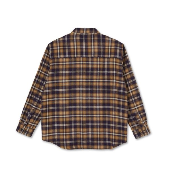 画像2: POLAR SKATE CO. "FLANNEL SHIRT" - PLUM (2)