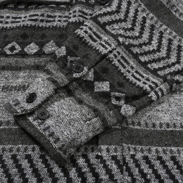 画像6: HELAS "JOSHUA LS OVER SHIRT" - BLACK/GREY (6)