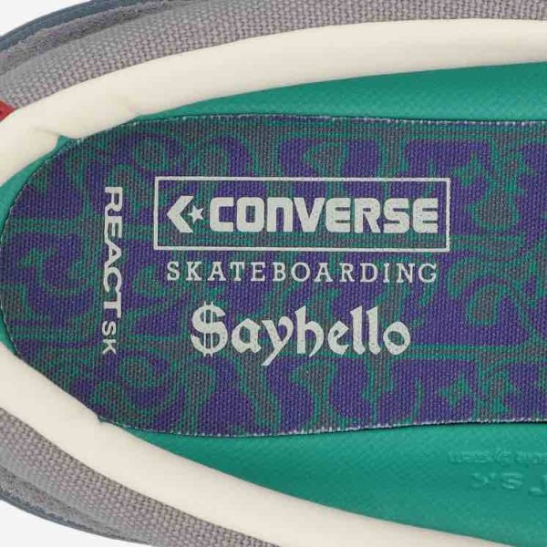 画像8: 【SALE】CONVERSE SKATEBOARDING "CS SLIP-ON SK SAYHELLO +" - BLUE/GREEN/GRAY (8)