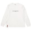 画像1: COLOR COMMUNICATIONS "LONG SLEEVE T-SHIRT / HP HEADER" - WHITE (1)