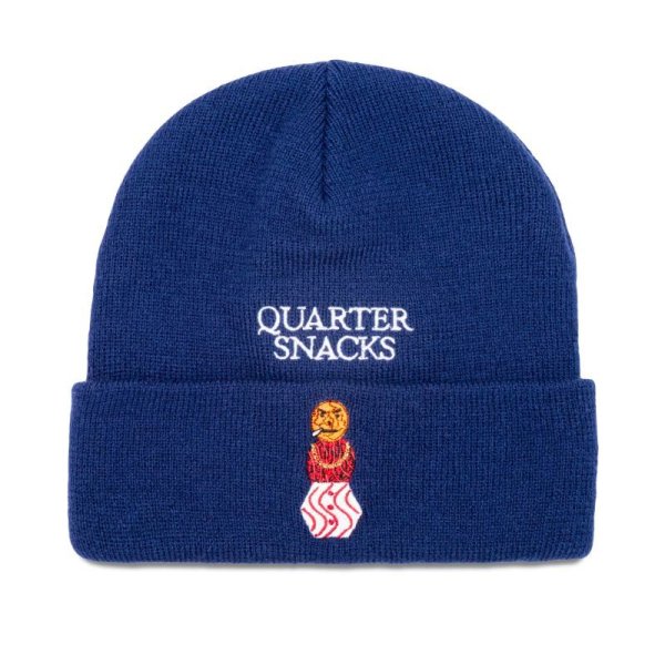 画像1: QUARTERSNACKS "Snackman Beanie " -Navy (1)