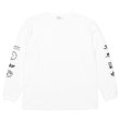 画像1: STRUSH WHEELS X COLOR COMMUNICATIONS "LONG SLEEVE T-SHIRT / LOGOS SLEEVE" - WHITE (1)