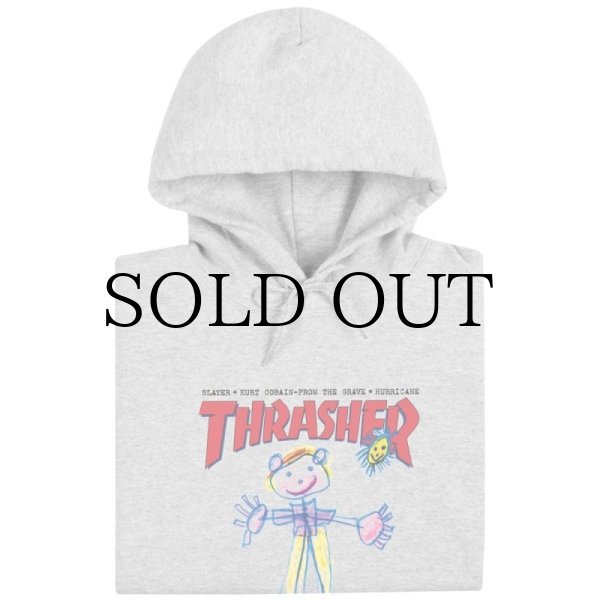 画像2: THRASHER "KID COVER HOODIE" -  GREY (2)