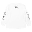 画像3: STRUSH WHEELS X COLOR COMMUNICATIONS "LONG SLEEVE T-SHIRT / LOGOS SLEEVE" - WHITE (3)