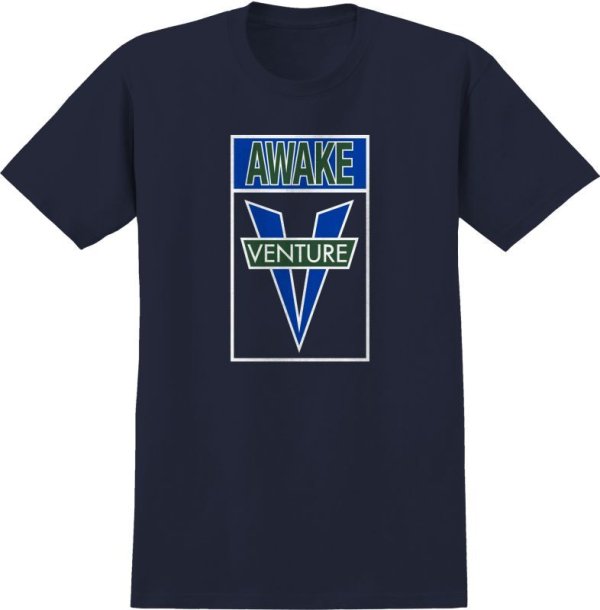 画像1: VENTURE "VENTURE '92 AWAKE TEE" - NAVY (1)