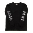 画像2: STRUSH WHEELS X COLOR COMMUNICATIONS "LONG SLEEVE T-SHIRT / LOGOS SLEEVE" - BLACK (2)