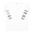 画像2: STRUSH WHEELS X COLOR COMMUNICATIONS "LONG SLEEVE T-SHIRT / LOGOS SLEEVE" - WHITE (2)
