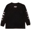 画像3: STRUSH WHEELS X COLOR COMMUNICATIONS "LONG SLEEVE T-SHIRT / LOGOS SLEEVE" - BLACK (3)
