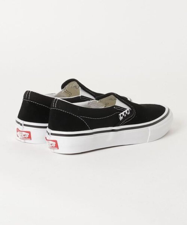 画像2: VANS "SKATE SLIP-ON" - BLK/WHT ［USA企画］ (2)