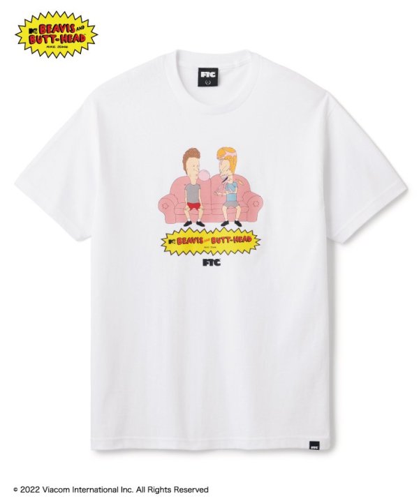 画像2: FTC x BEAVIS AND BUTT-HEAD "CHEWING GUM TEE" - WHITE (2)