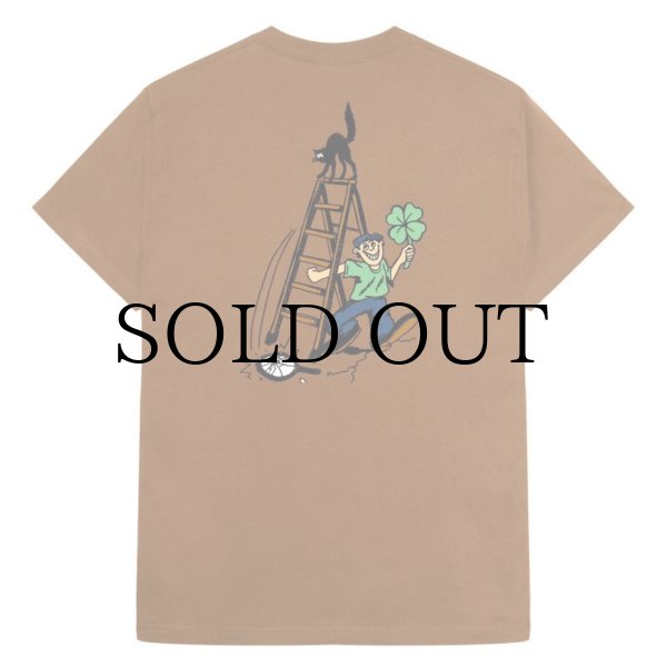 画像1: PASS~PORT "DUMB?LUCK LADDER TEE" - CARAMEL (1)
