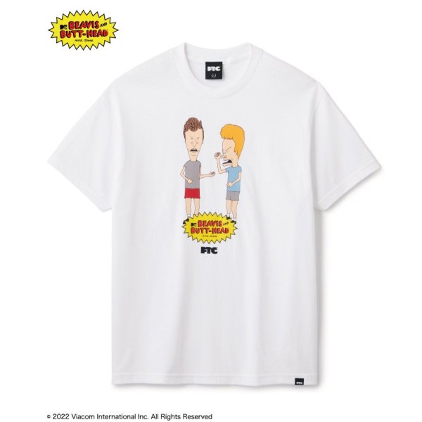 画像1: FTC x BEAVIS AND BUTT-HEAD "ROCK YOU TEE" - WHITE (1)