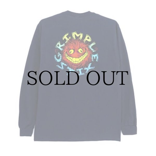 画像3: ANTIHERO " GRIMPLE STIX POCKET LS TEE " - NAVY (3)