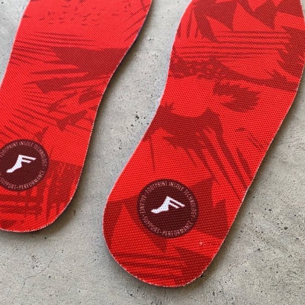 画像2: FOOT PRINT INSOLES "FLAT 5mm" - NEW RED CAMO［HO-22］ (2)