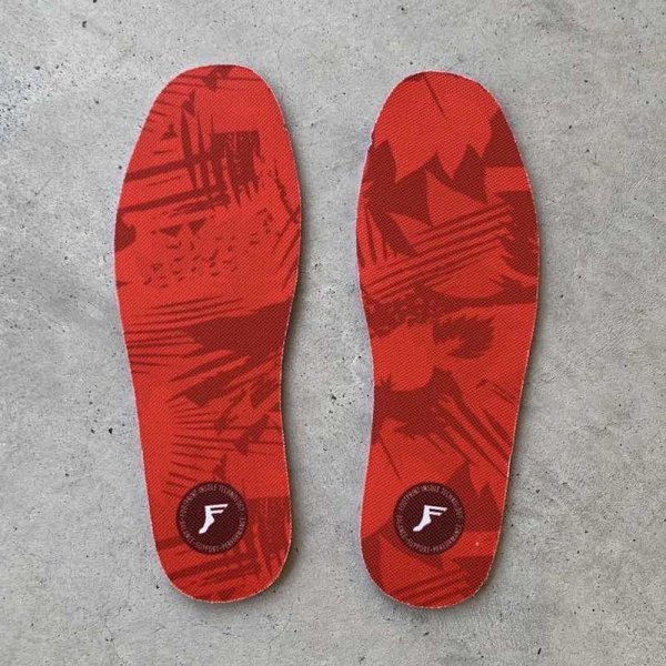 画像1: FOOT PRINT INSOLES "FLAT 5mm" - NEW RED CAMO［HO-22］ (1)