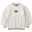 画像1: FTC "STRIPE RIB OVAL LOGO CREW NECK" - ASH (1)