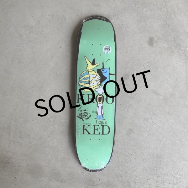 画像1: KROOKED SKATEBOADING "CROMER HOJAS EGG SHAPE DECK" - 8.25inch (1)